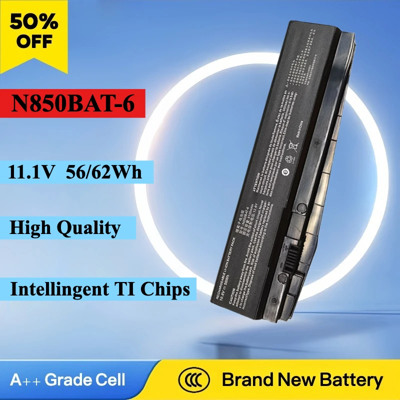 Новый аккумулятор для ноутбука 11,1 В 62WH N850BAT-6 для Clevo N850 N850HC N850HJ N870HC N870HJ1 N870HK1 N850HJ1 N850HK1 N850HN Высокое качество
Новый аккумулятор для ноутбука 11,1 В 62WH N850BAT-6 для Clevo N850 N850HC N850HJ N870HC N870HJ1 N870HK1 N850HJ1 N850HK1 N850HN Высокое качество