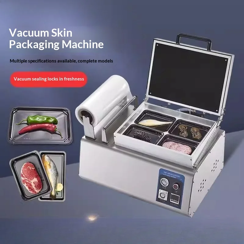 Food Vacuum Skin Packaging Machine, Fresh-keeping Packaging Sealing and Laminating Machine
Food Vacuum Skin Packaging Machine, Fresh-keeping Packaging Sealing and Laminating Machine