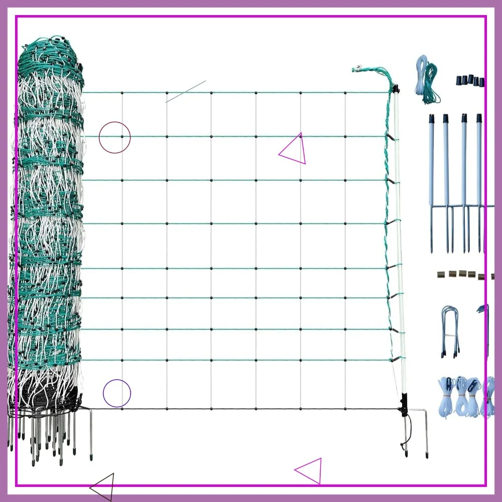 Electric Anti-Predator Goat Fence - 168' L x 42" H - for Goats & Larger Animals - Energizer Not Included
Electric Anti-Predator Goat Fence - 168' L x 42" H - for Goats & Larger Animals - Energizer Not Included