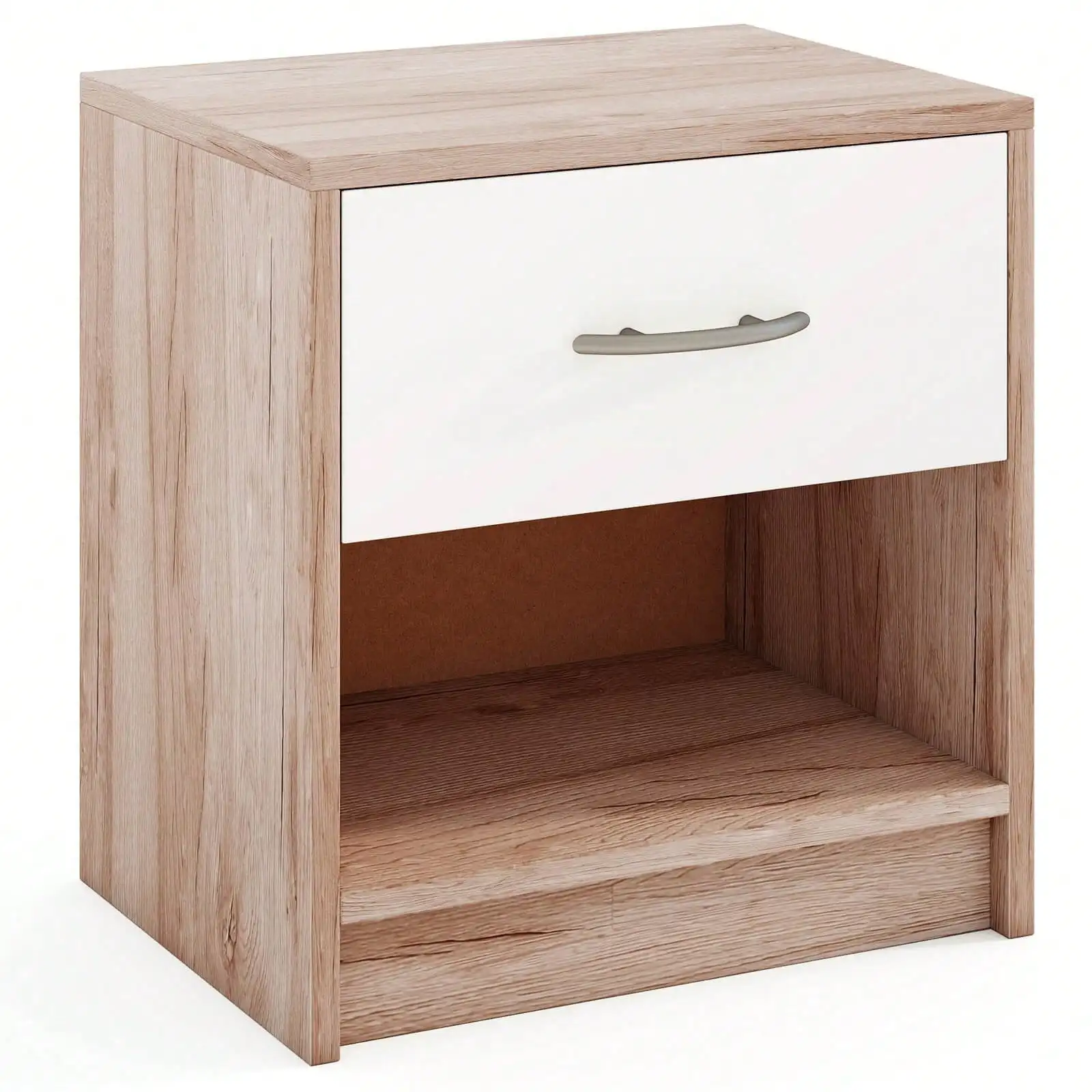 Modern Nightstand Bedside Table With Drawer Open Storage Shelf For Small Spaces
Modern Nightstand Bedside Table With Drawer Open Storage Shelf For Small Spaces
