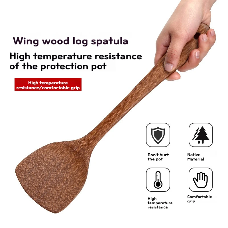 Wooden Chicken Wing spatula, Special Kitchen Utensils for High Temperature Frying, Household Kitchen Non-stick Pot
Wooden Chicken Wing spatula, Special Kitchen Utensils for High Temperature Frying, Household Kitchen Non-stick Pot