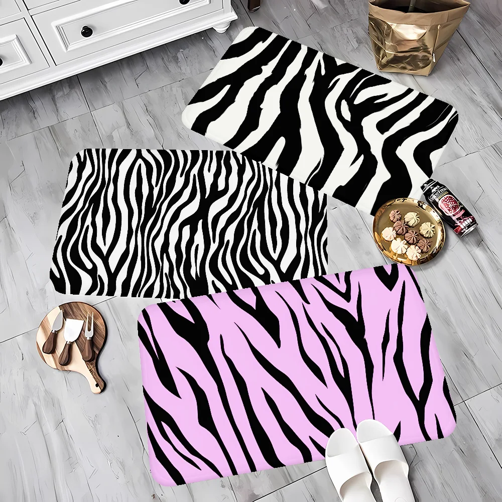 Black White Print Zebra Bathroom Mat Retro Multiple Choice Living Room Kitchen Rug Non-Slip Bedside Mats
Black White Print Zebra Bathroom Mat Retro Multiple Choice Living Room Kitchen Rug Non-Slip Bedside Mats