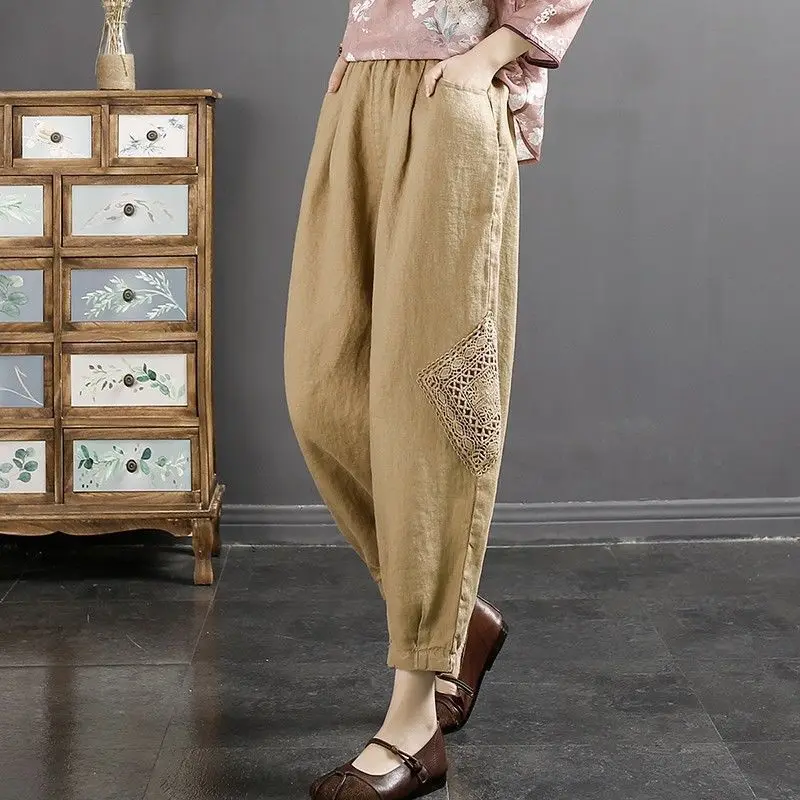 Women Cotton Linen Summer Thin Long Pants Breathable Soft Women's High End Daily Casual Plus Size Solid Vintage Trousers S991
Women Cotton Linen Summer Thin Long Pants Breathable Soft Women's High End Daily Casual Plus Size Solid Vintage Trousers S991