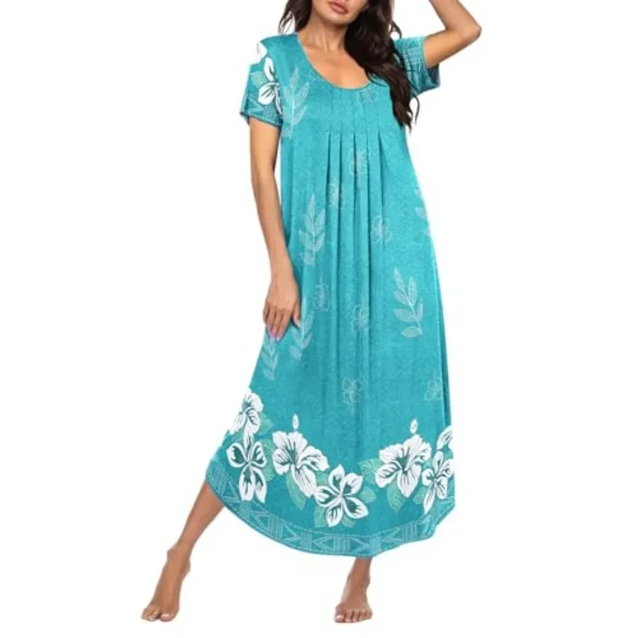 Ekouaer Long Nightgowns for Women Plus Size House Dress Short Sleeve Night Gown Pleated Full Length Loungwear S-4XL
Ekouaer Long Nightgowns for Women Plus Size House Dress Short Sleeve Night Gown Pleated Full Length Loungwear S-4XL