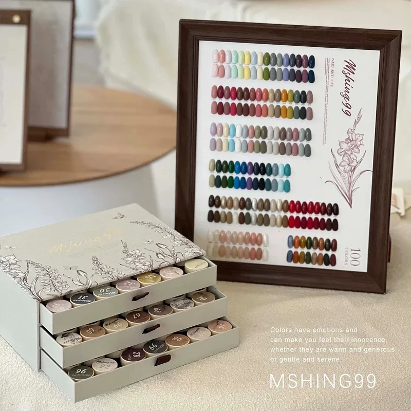 MSHING99 Multicolor Nail Gel 100 Colors, New Model 2024, for Nail Salon, Non-toxic UV Gel, Nail Art Kit
MSHING99 Multicolor Nail Gel 100 Colors, New Model 2024, for Nail Salon, Non-toxic UV Gel, Nail Art Kit