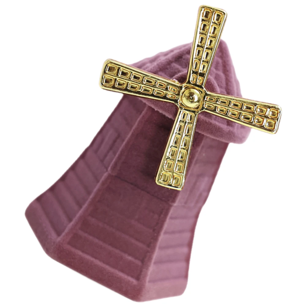 Windmill Shaped Flocking Wedding Engagement Proposal Storage Holder Jewelry Gift Case Valentine'S Anniversary Bridesmaid Present
Windmill Shaped Flocking Wedding Engagement Proposal Storage Holder Jewelry Gift Case Valentine'S Anniversary Bridesmaid Present
