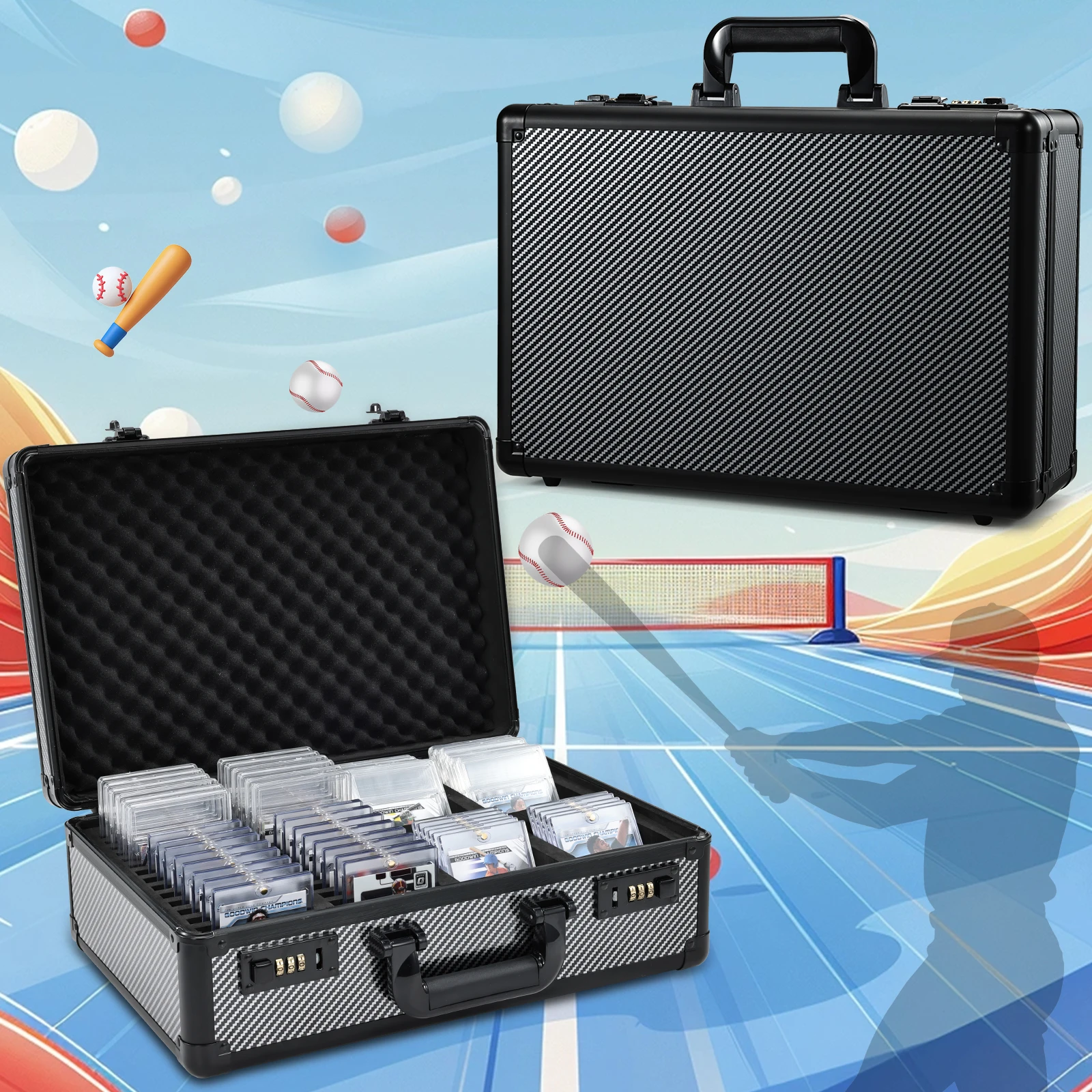 Graded Card Case Trading Card Storage Display Box Toploader Card Cases for Sports Cards Slab Case for Baseball Cards Box
Graded Card Case Trading Card Storage Display Box Toploader Card Cases for Sports Cards Slab Case for Baseball Cards Box