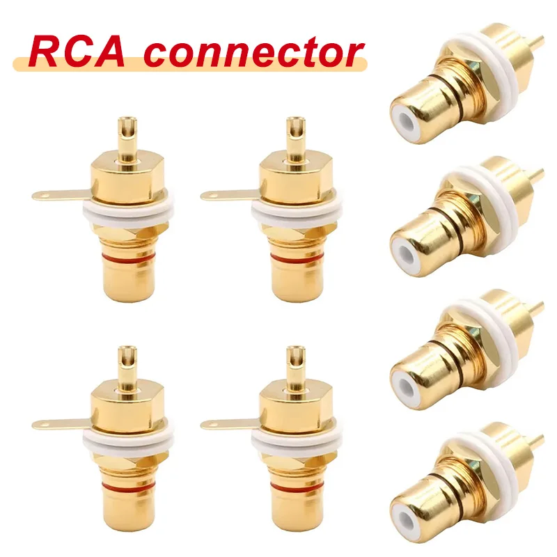 100Pcs RCA Connector Female Socket CMC Connectors Audio AV Jack Chassis Panel Mount Terminal with Nut
100Pcs RCA Connector Female Socket CMC Connectors Audio AV Jack Chassis Panel Mount Terminal with Nut