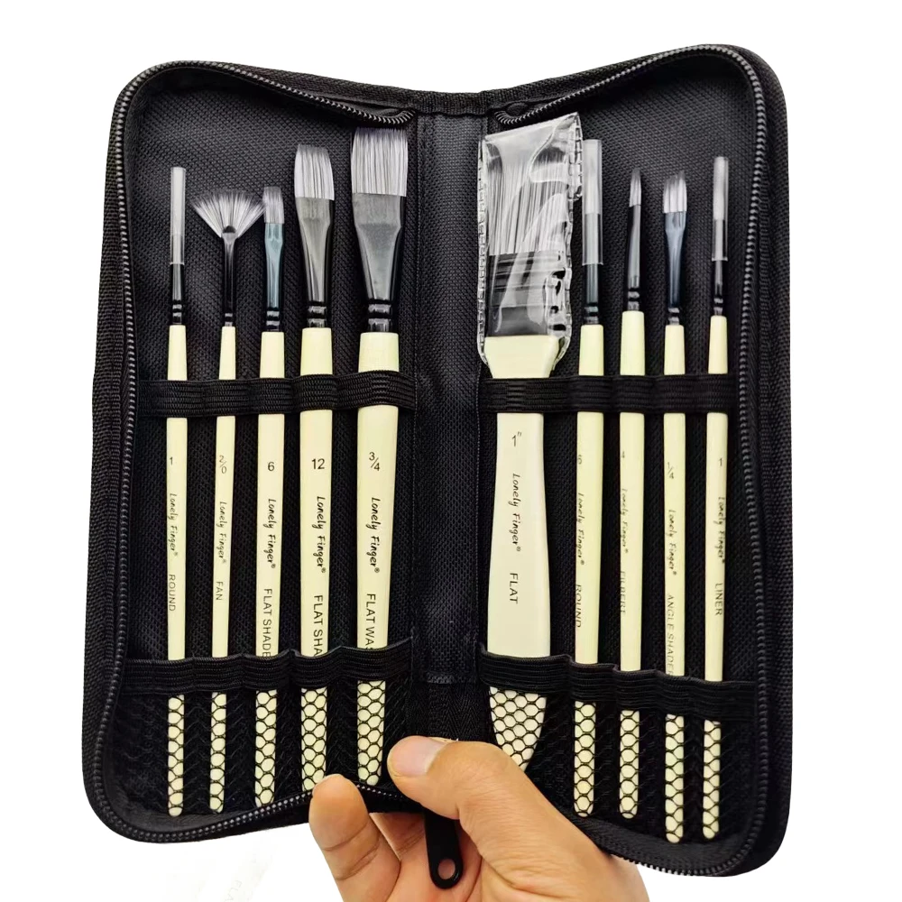 10/12pcs Art Painting Brush Set With Bag for Acrylic , Watercolor, Gouache, Oil and Hobby Painting
10/12pcs Art Painting Brush Set With Bag for Acrylic , Watercolor, Gouache, Oil and Hobby Painting
