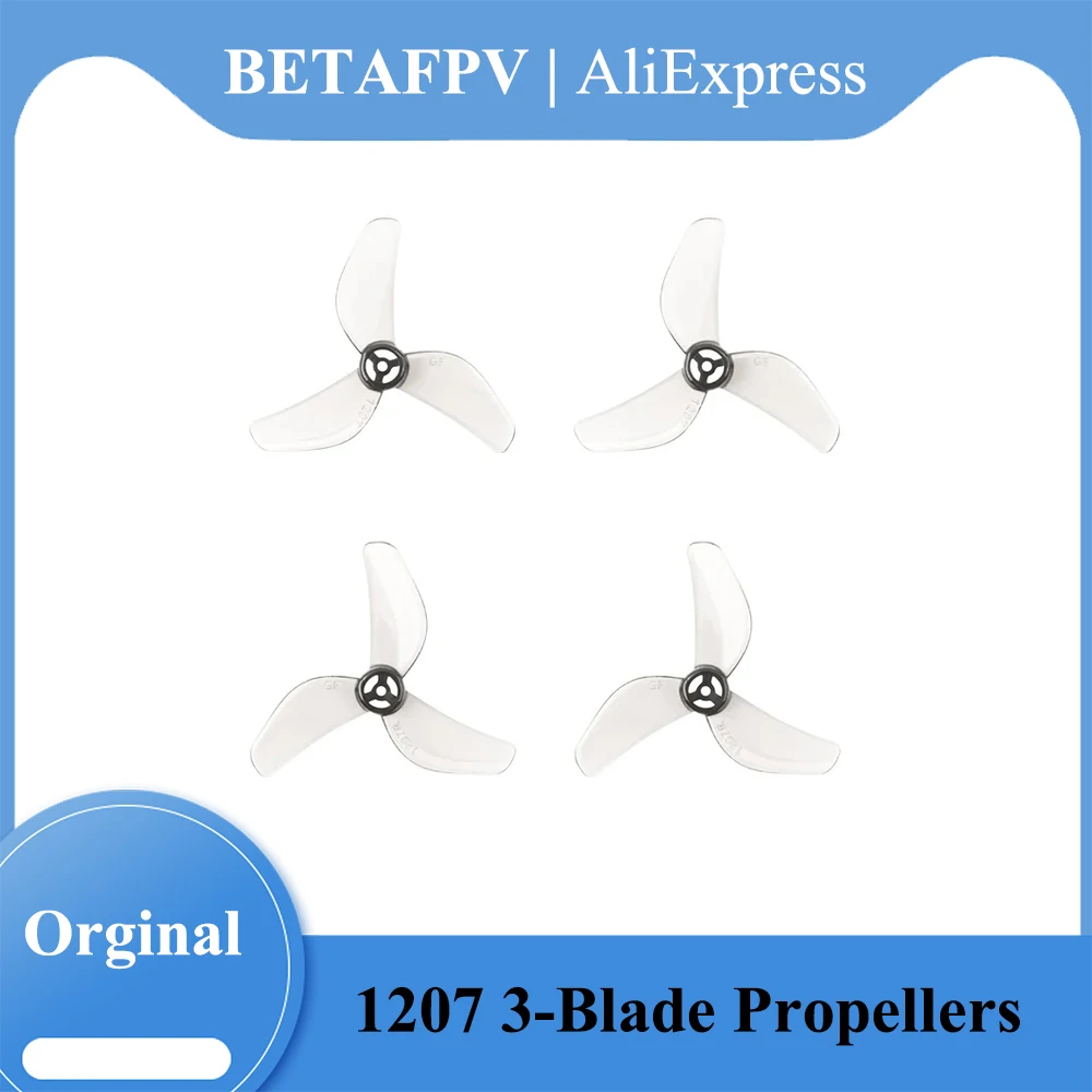 BETAFPV Gemfan 1207 3-Blade Propellers (1.0mm Shaft) for 0702 /0802 Brushless Motors Air65 II Quadcopter
BETAFPV Gemfan 1207 3-Blade Propellers (1.0mm Shaft) for 0702 /0802 Brushless Motors Air65 II Quadcopter