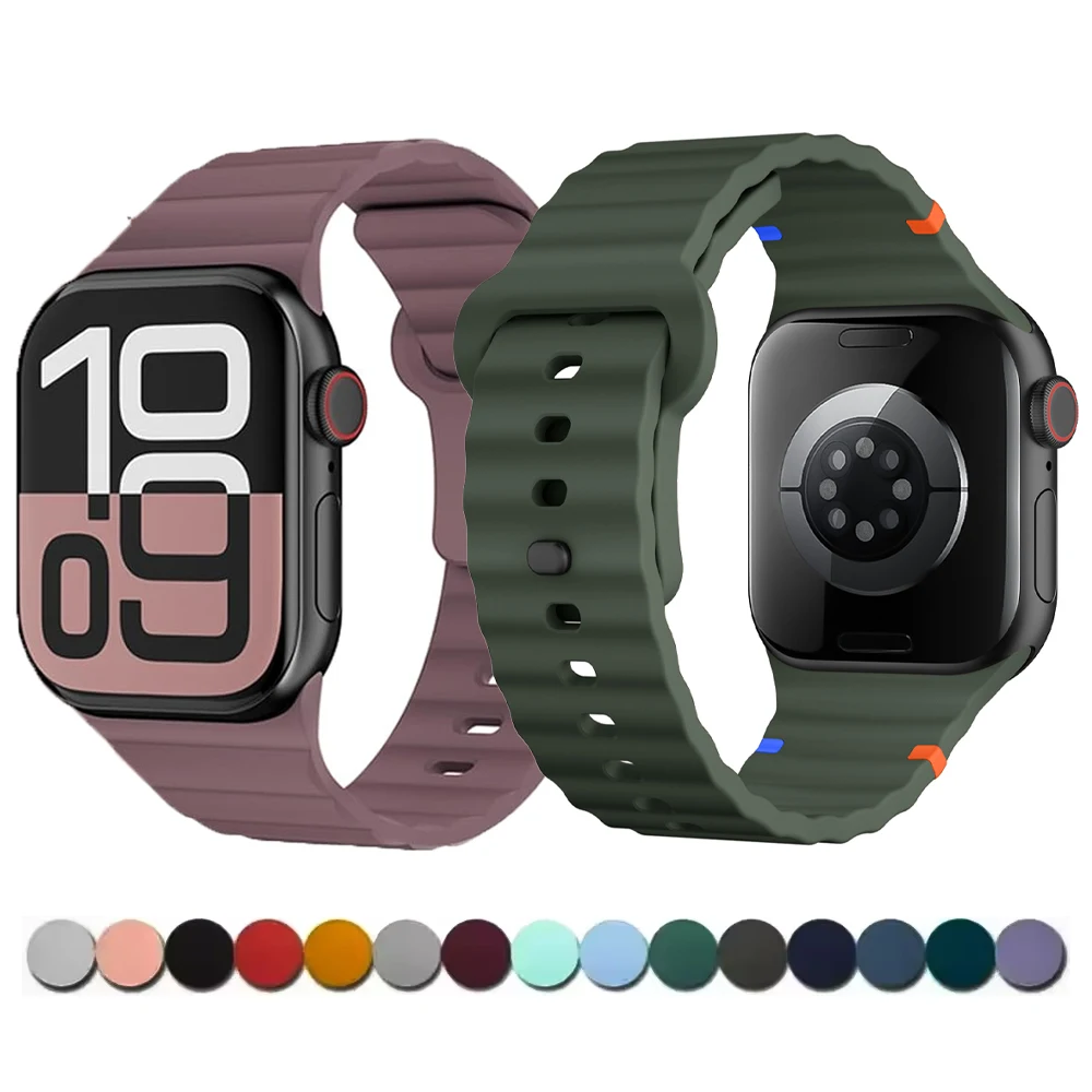 Спортивные ремешки для Apple Watch Band 46 мм 44 мм 45 мм 42 мм 49 мм 40 41 Силиконовый браслет correa iWatch Series 10 SE 9 8 7 6 5 Ultra 2
Спортивные ремешки для Apple Watch Band 46 мм 44 мм 45 мм 42 мм 49 мм 40 41 Силиконовый браслет correa iWatch Series 10 SE 9 8 7 6 5 Ultra 2
