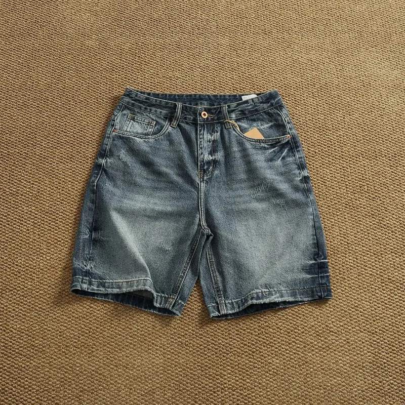 Men's Denim Shorts 2026, Vintage Style Loose Jeans, Summer Streetwear Y2K Shorts
Men's Denim Shorts 2026, Vintage Style Loose Jeans, Summer Streetwear Y2K Shorts