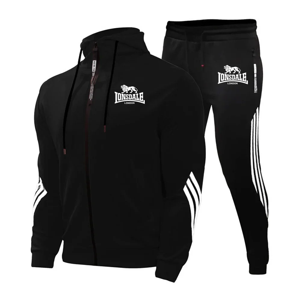 2025 Men's casual and fashionable high-quality top, 2-piece bottom suit, jogging comfortable set. Three stripes highlight a fash
2025 Men's casual and fashionable high-quality top, 2-piece bottom suit, jogging comfortable set. Three stripes highlight a fash