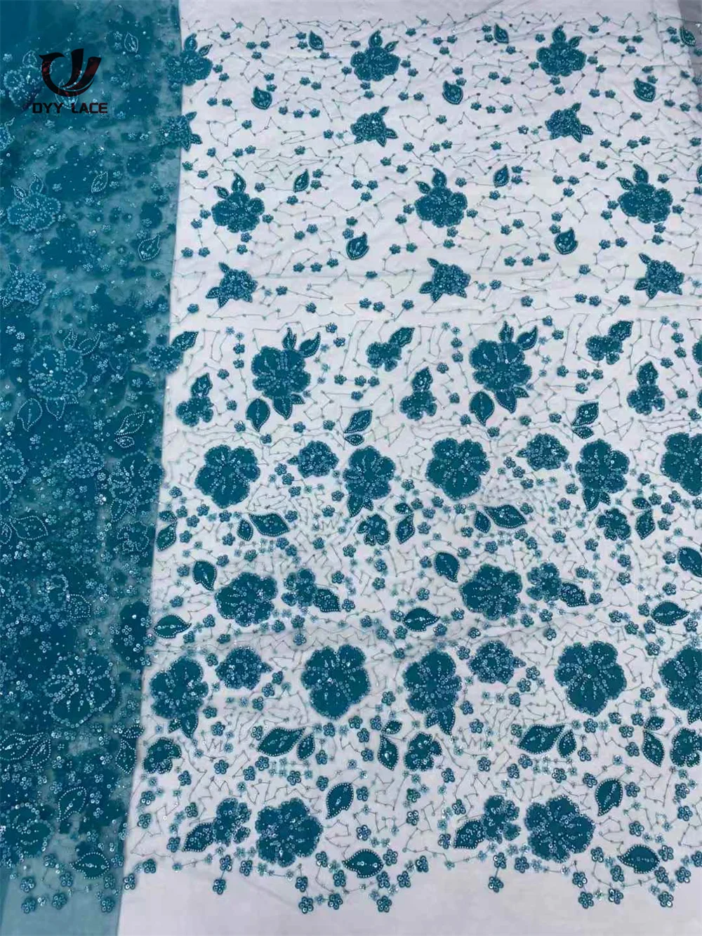 5 Yards African Embroider Lace Fabric 2025 Fashion Nigerian Sequin Beads Lace French Tulle Fabric Wedding Party Dress
5 Yards African Embroider Lace Fabric 2025 Fashion Nigerian Sequin Beads Lace French Tulle Fabric Wedding Party Dress