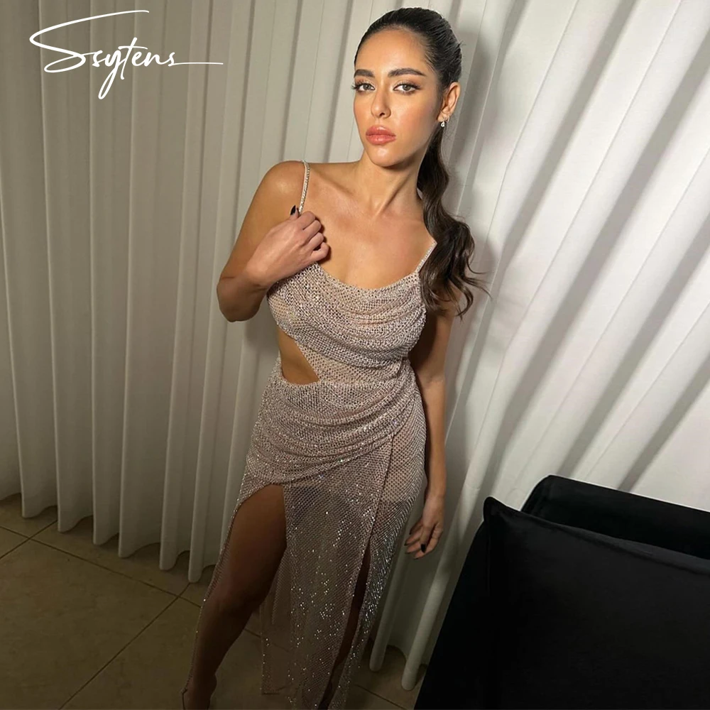 Glitter Long Prom Dress Sleeveless Spaghetti Straps Sexy Beach Prom Gown for Women Sparkly High Slit Sexy Night Party Dresses
Glitter Long Prom Dress Sleeveless Spaghetti Straps Sexy Beach Prom Gown for Women Sparkly High Slit Sexy Night Party Dresses