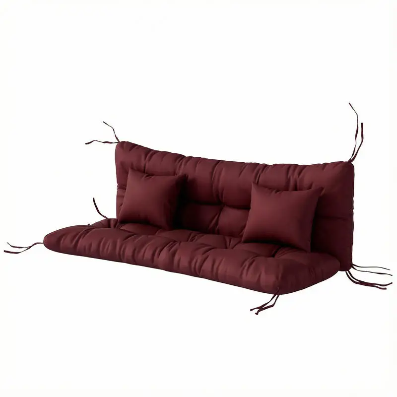4-Piece Back and Seat Cushion Pillows Replacement and Pillows, Patio Chair Cushions Set with Ties, Wine Red
4-Piece Back and Seat Cushion Pillows Replacement and Pillows, Patio Chair Cushions Set with Ties, Wine Red