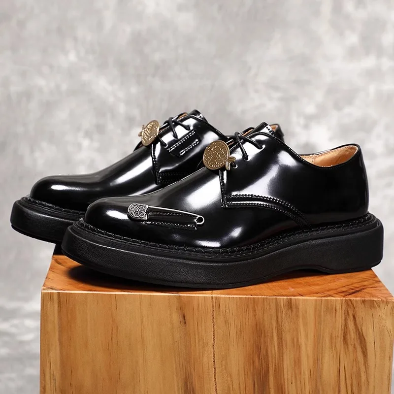 British Style Men Derby Shoes Luxury Premium Wedding Shoes Genuine Leather Thick Sole Casual Oxford Shoes
British Style Men Derby Shoes Luxury Premium Wedding Shoes Genuine Leather Thick Sole Casual Oxford Shoes