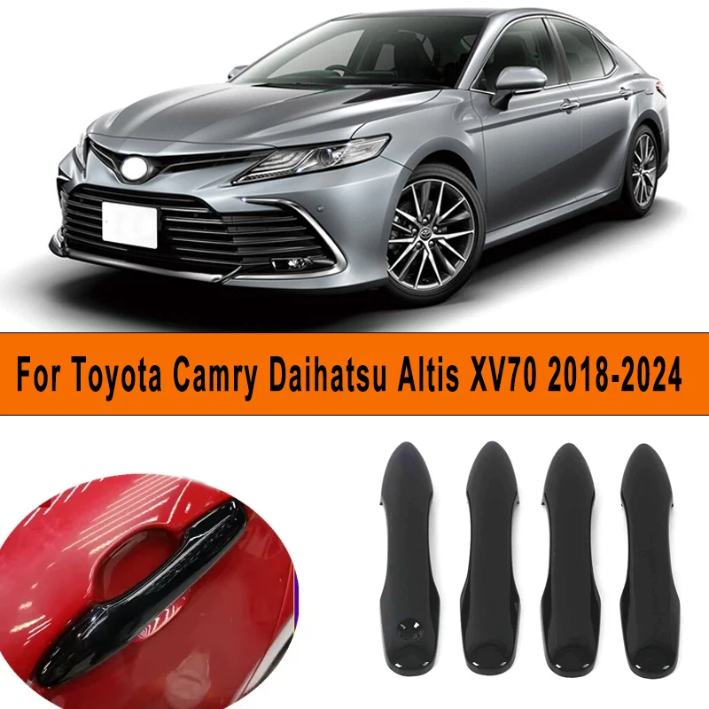 Glossy Black Chrome Car Door Handle Cover Bowl Trim Sticker Styling Accessories For Toyota Camry Daihatsu Altis XV70 2018-2024
Glossy Black Chrome Car Door Handle Cover Bowl Trim Sticker Styling Accessories For Toyota Camry Daihatsu Altis XV70 2018-2024