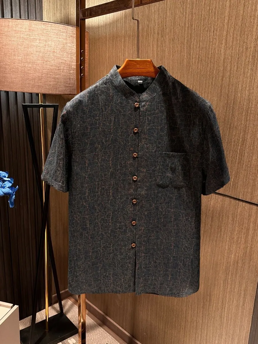 Silk Cloud irt for Men ort Sve Vintage Tang Costume Stand Fit Busin Gentleman Breathable Summer irt Chinese Made
Silk Cloud irt for Men ort Sve Vintage Tang Costume Stand Fit Busin Gentleman Breathable Summer irt Chinese Made