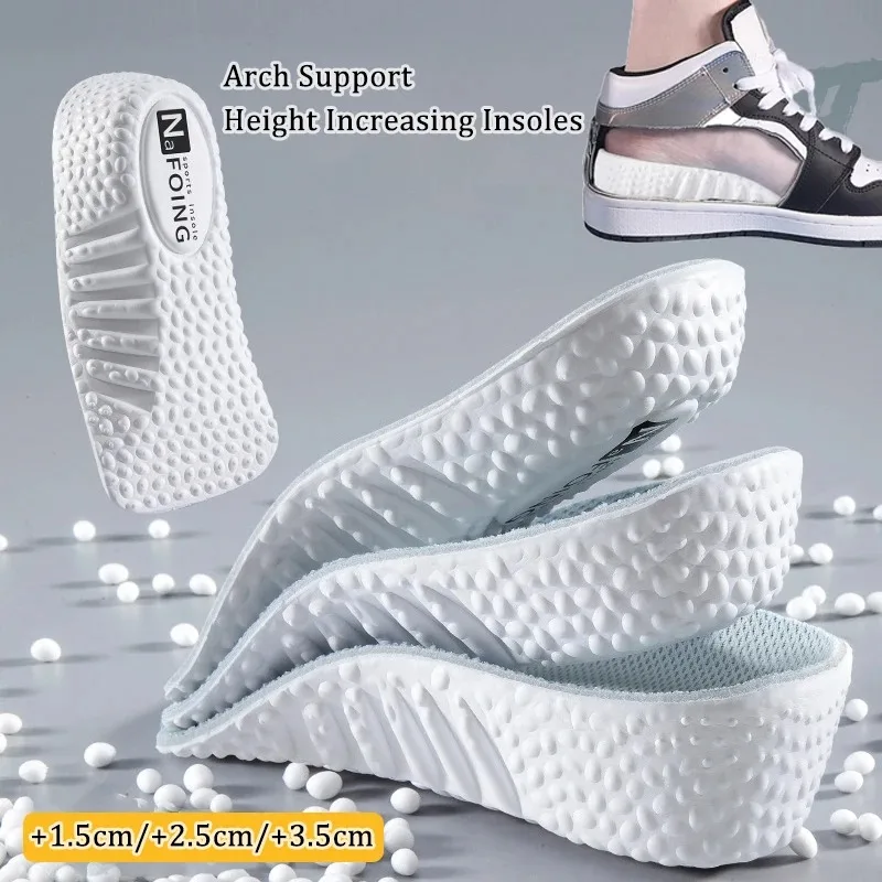 Memory Foam Height Increase Insoles Sneakers Heel Lift Shoe Pads for Men Women Shoes Flat Feet Arch Support Orthopedic Insoles
Memory Foam Height Increase Insoles Sneakers Heel Lift Shoe Pads for Men Women Shoes Flat Feet Arch Support Orthopedic Insoles