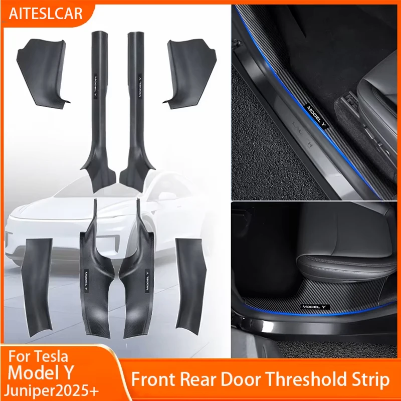 Front Rear Door Sill Guards For Tesla Model Y Juniper 2025+ ABS Inner Protector Cover Plate Trim Anti-Dirty Bumper Welcome Pedal
Front Rear Door Sill Guards For Tesla Model Y Juniper 2025+ ABS Inner Protector Cover Plate Trim Anti-Dirty Bumper Welcome Pedal