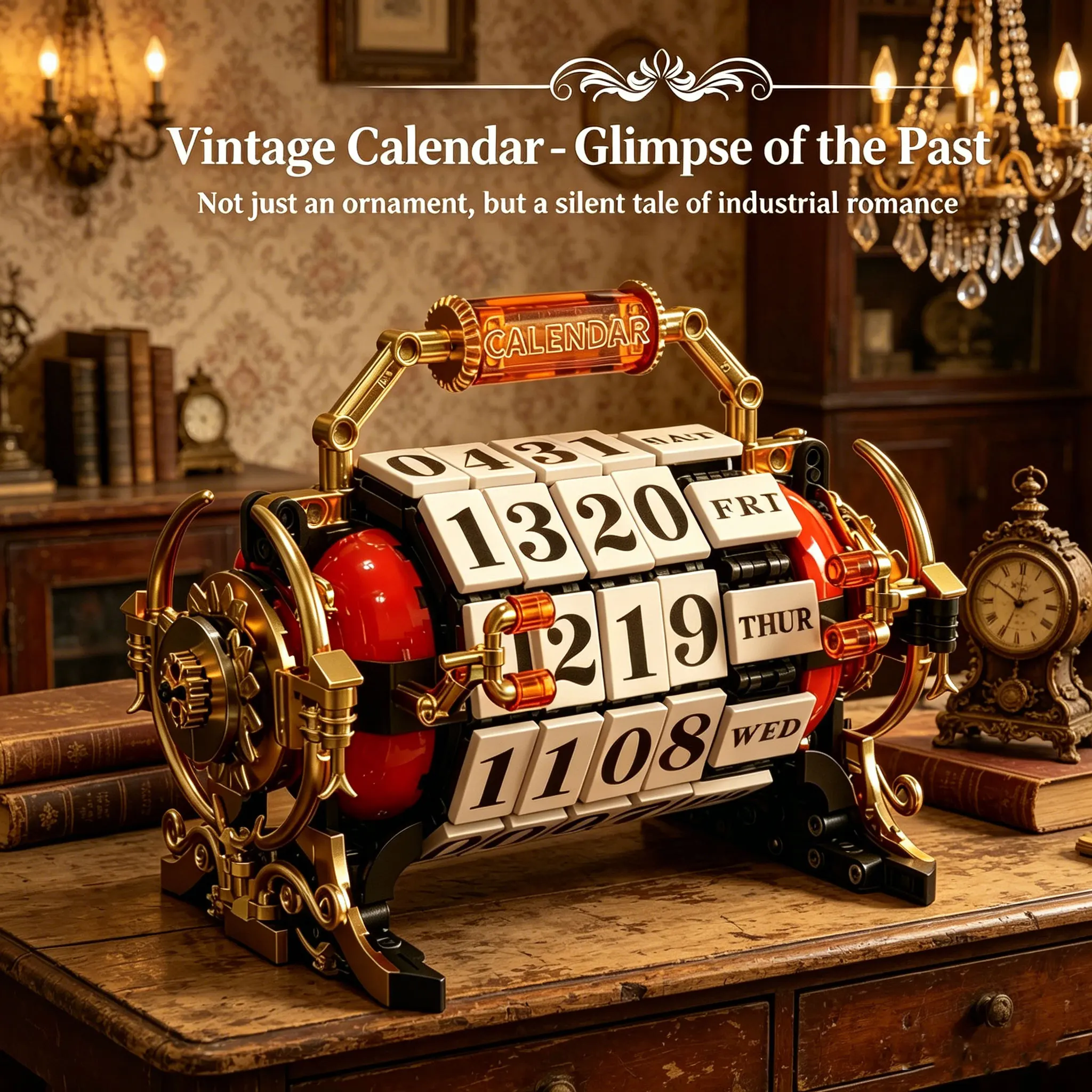 MOC 889Pcs Retro Mechanical Rotating Calendar Building Blocks Vintage Calendar Date Bricks Decoration Toys For Kids Adult Gifts
MOC 889Pcs Retro Mechanical Rotating Calendar Building Blocks Vintage Calendar Date Bricks Decoration Toys For Kids Adult Gifts