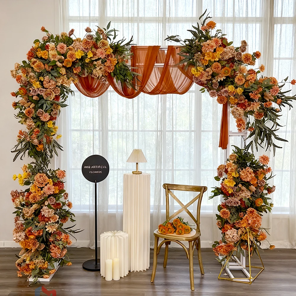 Wholesale Wedding Artificial Artificial Silk Flower Arch Sets Decorations Quality Orange Background Flower Decorations
Wholesale Wedding Artificial Artificial Silk Flower Arch Sets Decorations Quality Orange Background Flower Decorations