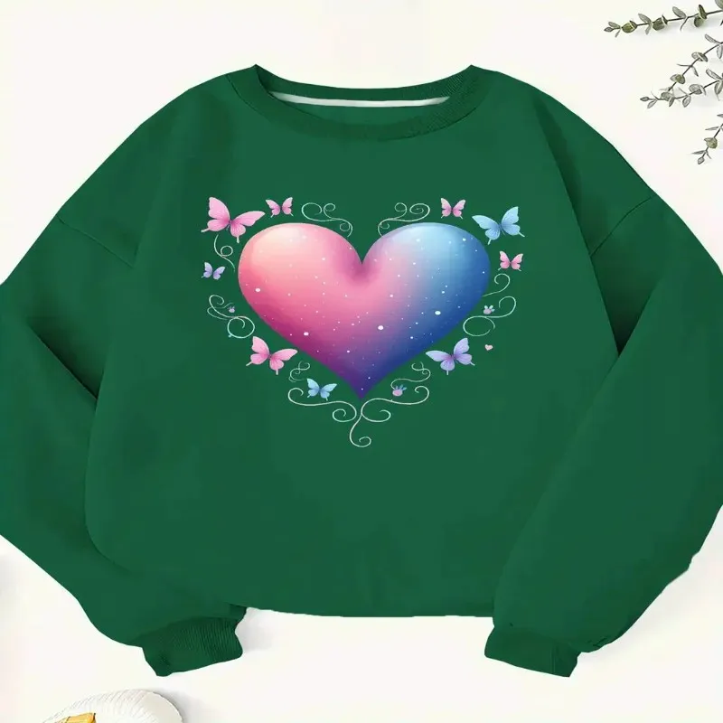 Gradient Heart Women Plus Size Casual Sweatshirt O Neck Long Sleeve Harajuku Prints Cotton Graphic Tees Y2k Clothes For Women
Gradient Heart Women Plus Size Casual Sweatshirt O Neck Long Sleeve Harajuku Prints Cotton Graphic Tees Y2k Clothes For Women