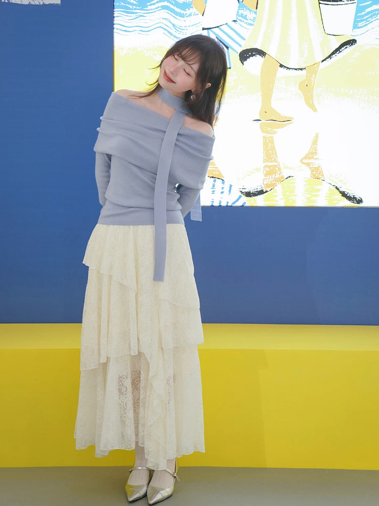 High Waist Layered Lace Skirt Cake Style Half-length Multi-layer Asymmetrical Pleated Casual Polyester Fiber Ladies Skirt
High Waist Layered Lace Skirt Cake Style Half-length Multi-layer Asymmetrical Pleated Casual Polyester Fiber Ladies Skirt