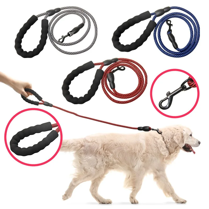 Strong Dog Leash Dogs Traction Rope for Small Medium Large Dog Comfortable Soft Handle Outdoor Walking Pet Dogs Accessories
Strong Dog Leash Dogs Traction Rope for Small Medium Large Dog Comfortable Soft Handle Outdoor Walking Pet Dogs Accessories