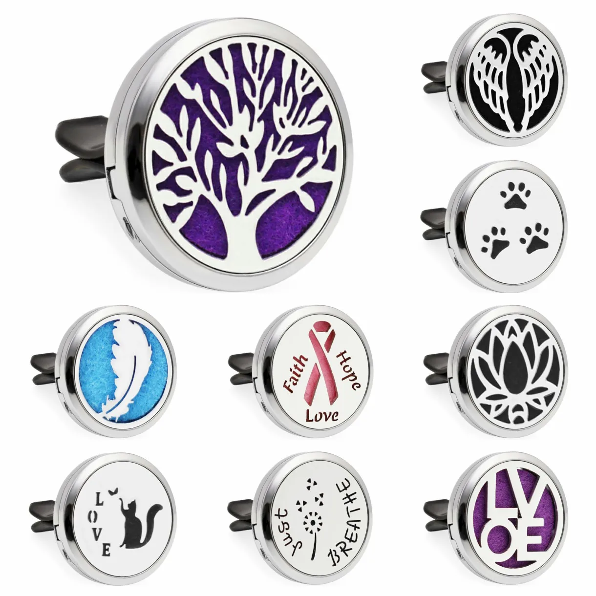 New Aromatherapy Jewelry car perfume air freshener car clip tree of life aroma essential oil diffuser necklace locket pendants
New Aromatherapy Jewelry car perfume air freshener car clip tree of life aroma essential oil diffuser necklace locket pendants