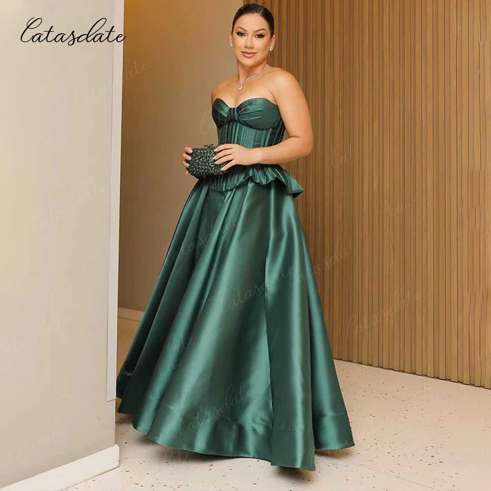 Catasdate A Line Formal Evening Dress Satin Party Dress Pleated vestidos de fiestafor Women vestidos de fiesta Customized
Catasdate A Line Formal Evening Dress Satin Party Dress Pleated vestidos de fiestafor Women vestidos de fiesta Customized