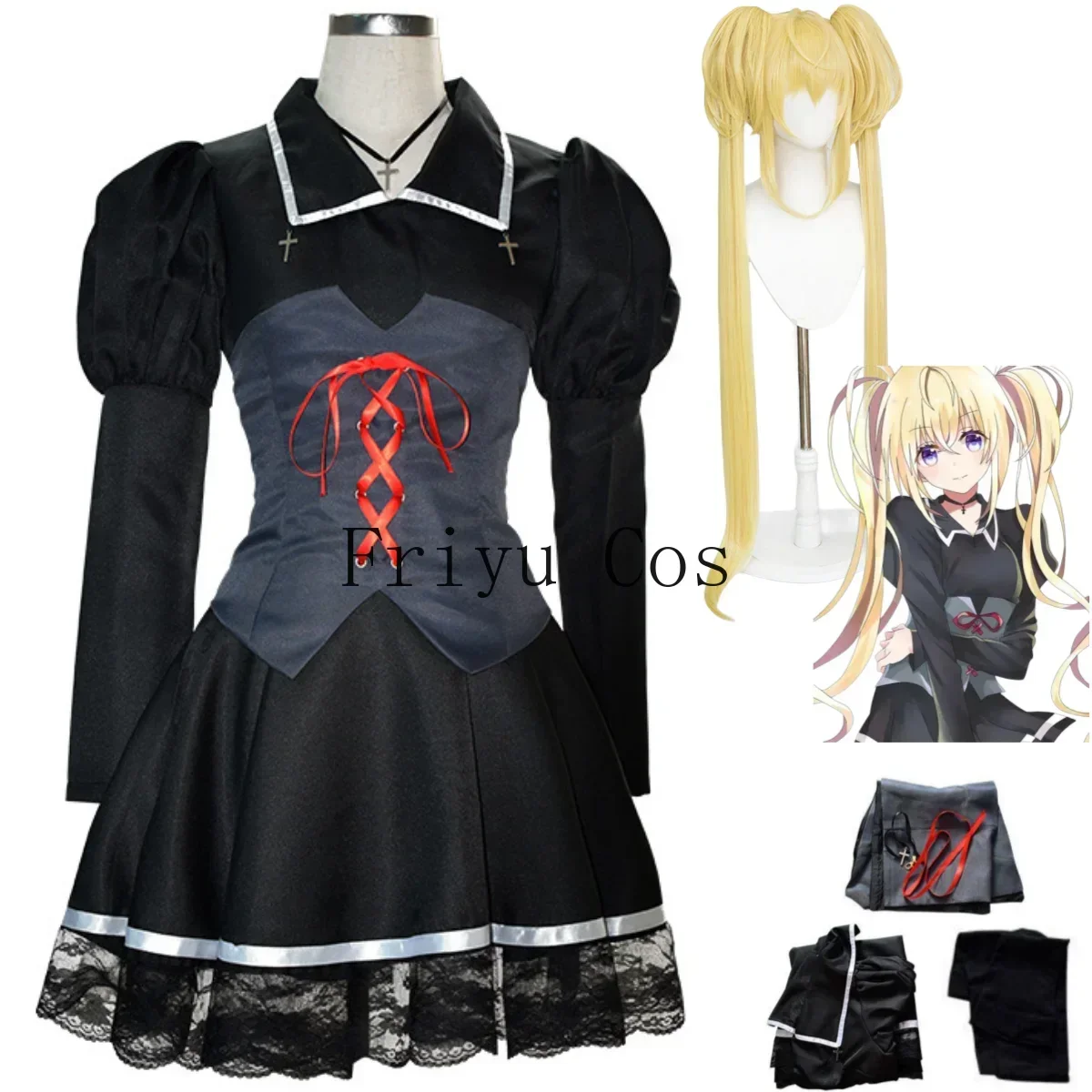 Anime Shugo Chara Tsukiyomi Utau Cosplay Costume Wig Black Princess Skirt Outfits Woman Sexy Kawaii Masquerade Ball Party Suit
Anime Shugo Chara Tsukiyomi Utau Cosplay Costume Wig Black Princess Skirt Outfits Woman Sexy Kawaii Masquerade Ball Party Suit