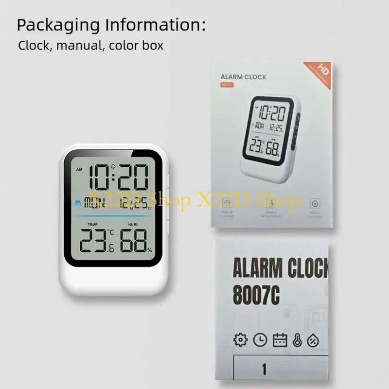 X22D Indoor Environment Monitoring Clock Featuring Humidity Meter Thermometers And Customizable 12/24 Hour Format
X22D Indoor Environment Monitoring Clock Featuring Humidity Meter Thermometers And Customizable 12/24 Hour Format