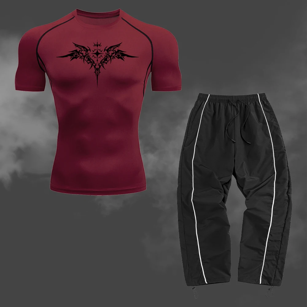 Men's Gym Suit Quick Drying Short Sleeved Shirt And Casual Pants 2 Piece Summer Fitness Training And Daily Commute Suit
Men's Gym Suit Quick Drying Short Sleeved Shirt And Casual Pants 2 Piece Summer Fitness Training And Daily Commute Suit