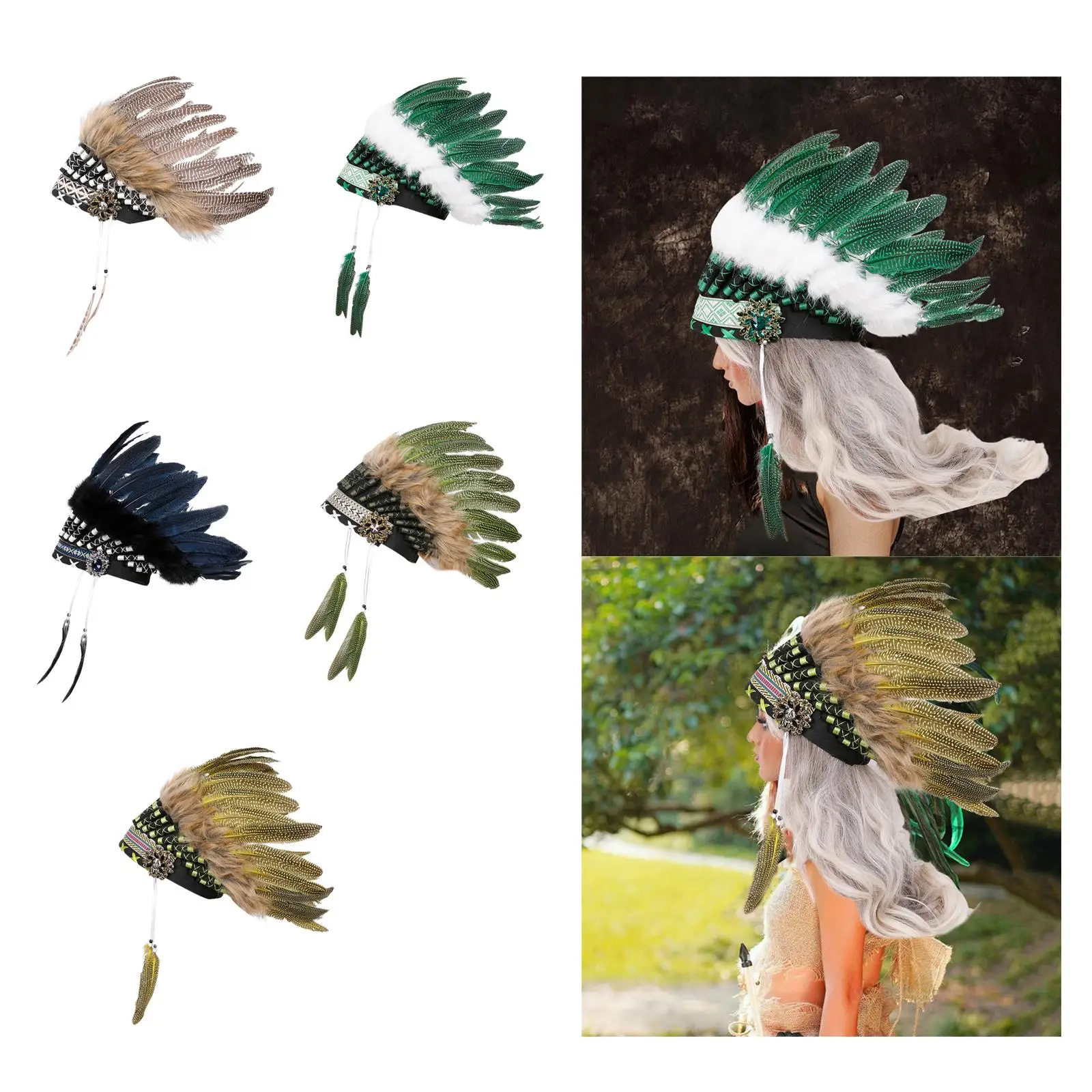 Feather Headdress Costume Accessories for Women Men Party Supplies Birthday
Feather Headdress Costume Accessories for Women Men Party Supplies Birthday