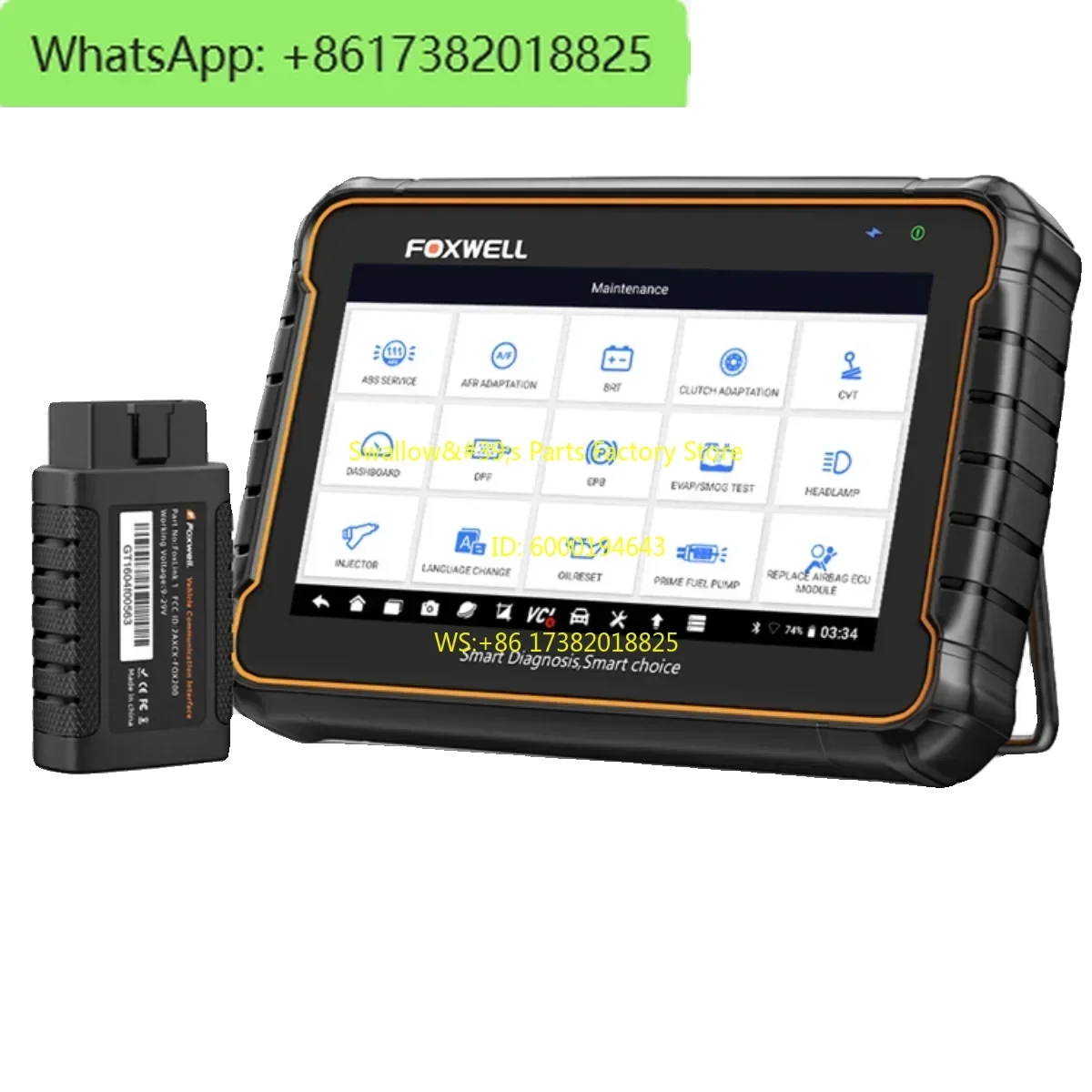 FOXWELL gt60 Automotive full system diagnostic instrument OBDII scanning tool 24 common reset functions
FOXWELL gt60 Automotive full system diagnostic instrument OBDII scanning tool 24 common reset functions