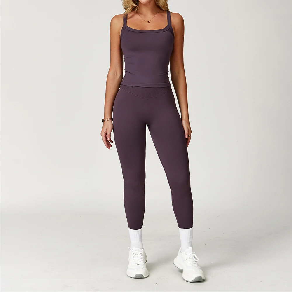 2PCS Gym Set Yoga Set Women Sportswear High Waist Leggings Sports Bra Fitness Vest Athletic Wear Women's Suit Workout Clothes
2PCS Gym Set Yoga Set Women Sportswear High Waist Leggings Sports Bra Fitness Vest Athletic Wear Women's Suit Workout Clothes