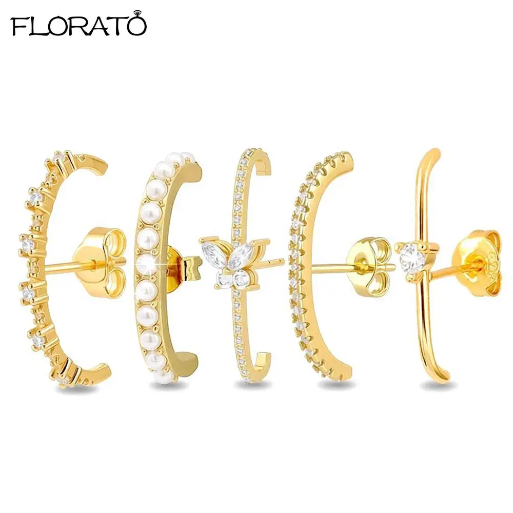 2026 New Gold Color Sparkling Zircon Earrings for Women 925 Silver Needle Butterfly Earrings Wedding Fine Jewelry Accessories
2026 New Gold Color Sparkling Zircon Earrings for Women 925 Silver Needle Butterfly Earrings Wedding Fine Jewelry Accessories