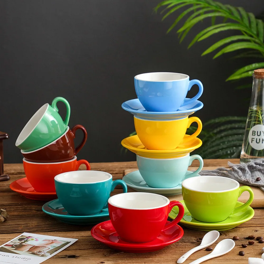 Elegant 220ml Ceramic Coffee Cup European Style with Base Couple Mug Solid Color Cappuccino Cup Espresso
Elegant 220ml Ceramic Coffee Cup European Style with Base Couple Mug Solid Color Cappuccino Cup Espresso