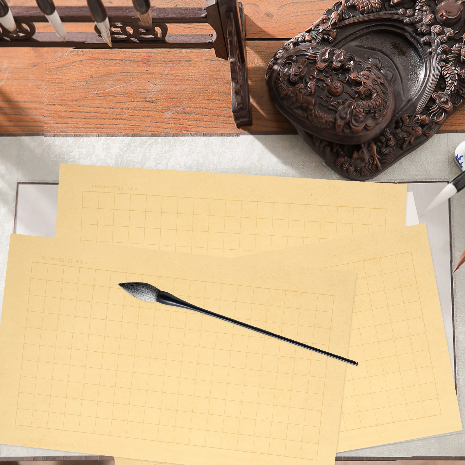 20 Sheets 190 Grids 15x15mm Rice Paper for Calligraphy Practice Writing Safe Practical Calligraphy Paper Sheets
20 Sheets 190 Grids 15x15mm Rice Paper for Calligraphy Practice Writing Safe Practical Calligraphy Paper Sheets