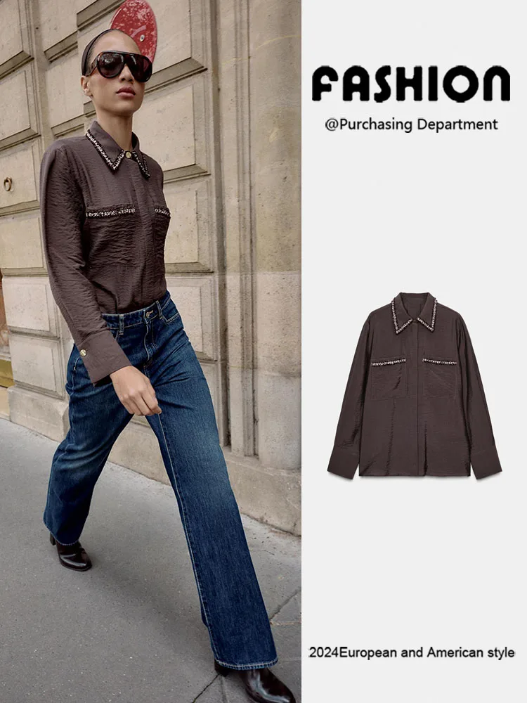 Новинка зимы 202, женская модная повседневная универсальная одежда с отложным воротником и длинной отделкой Sve, женская одежда премиум-класса
Новинка зимы 202, женская модная повседневная универсальная одежда с отложным воротником и длинной отделкой Sve, женская одежда премиум-класса