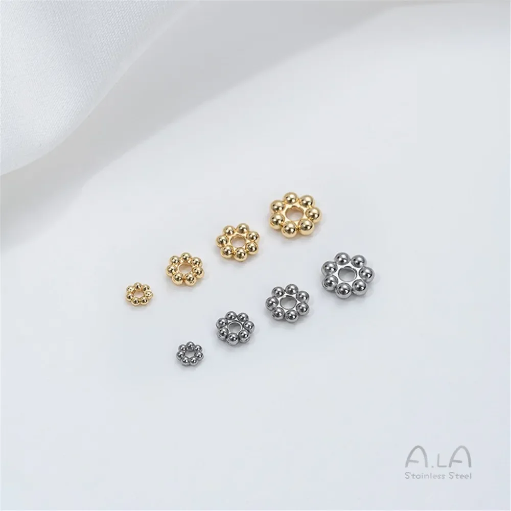 Titanium Steel Snowflake Spacer Plum Blossom Spacer Bead Spacer Handmade DIY Beaded Spacer Bracelet Necklace Jewelry Material
Titanium Steel Snowflake Spacer Plum Blossom Spacer Bead Spacer Handmade DIY Beaded Spacer Bracelet Necklace Jewelry Material
