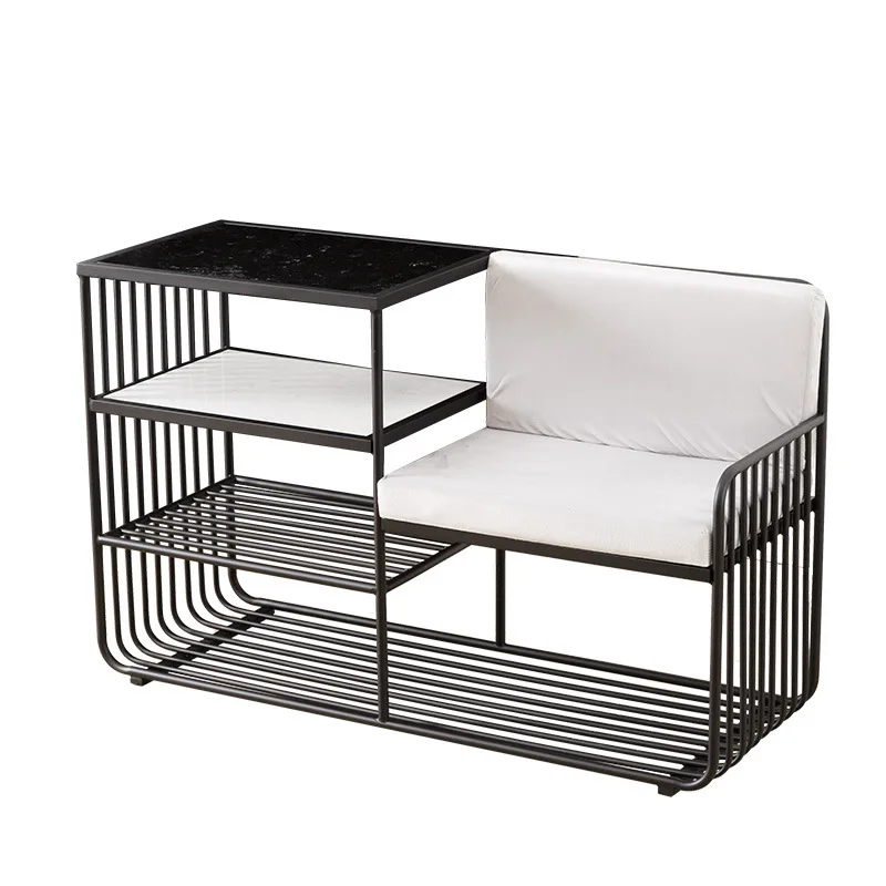 Decorative Bench for Indoor Iron Art Shoe Cabinet Shoe Rack Metal Bench Leather Sit with Shoe Rack
Decorative Bench for Indoor Iron Art Shoe Cabinet Shoe Rack Metal Bench Leather Sit with Shoe Rack