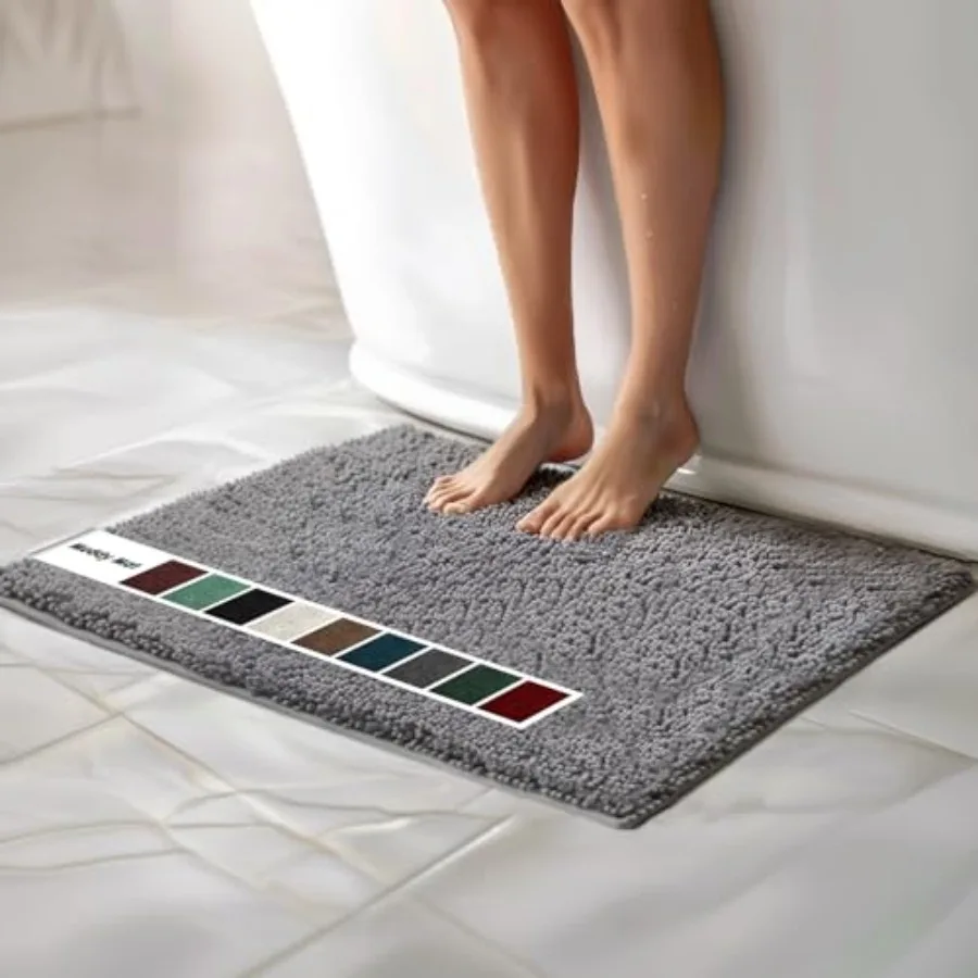 ® Chenille Bathroom Rugs Quick Dry Microfiber Mats Non Slip Washable Extra Thick Soft and Highly Absorbent Bath Mats for Bathro
® Chenille Bathroom Rugs Quick Dry Microfiber Mats Non Slip Washable Extra Thick Soft and Highly Absorbent Bath Mats for Bathro
