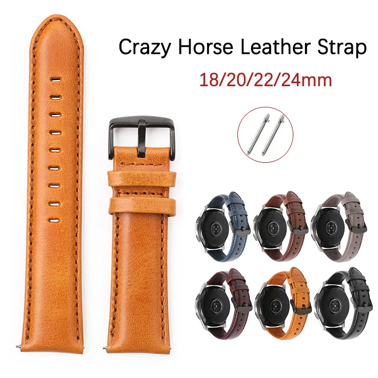 Ремешок из натуральной кожи для мужчин и женщин, винтажный быстросъемный браслет из кожи Крейзи Хорс с пряжкой из нержавеющей стали, 18/20/22/24 мм
Ремешок из натуральной кожи для мужчин и женщин, винтажный быстросъемный браслет из кожи Крейзи Хорс с пряжкой из нержавеющей стали, 18/20/22/24 мм