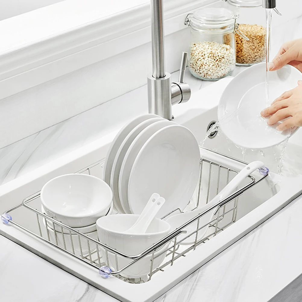 Mounted Telescopic Sink Water Filter Basin Dish Racks Dishes Drying 304 Stainless Steel Drainer
Mounted Telescopic Sink Water Filter Basin Dish Racks Dishes Drying 304 Stainless Steel Drainer
