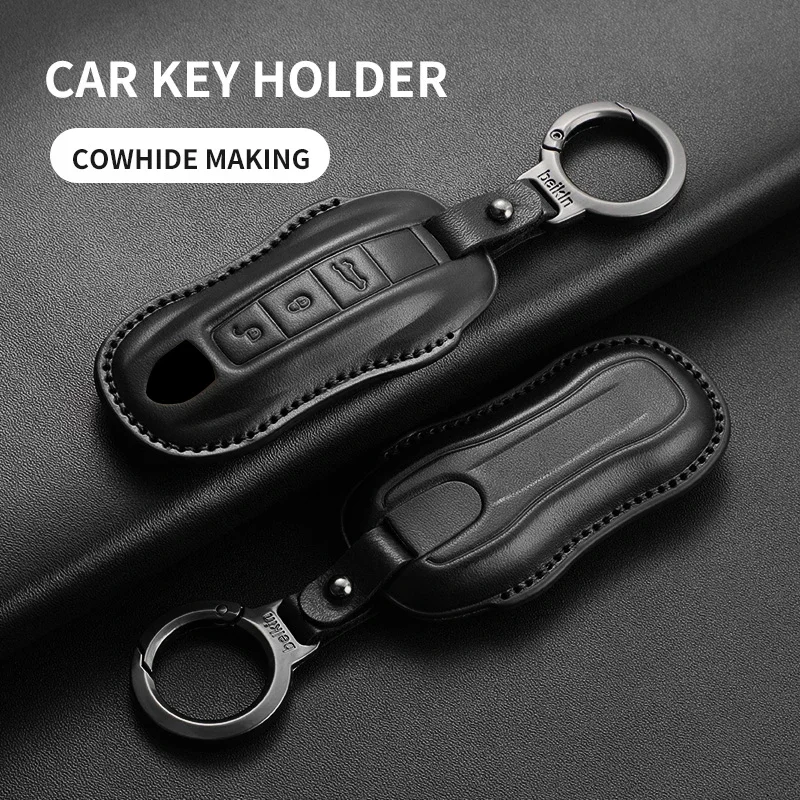 Top Layer Leather Key Case Cover Shell For Porsche 911 Macan Cayenne Panamera 718 Taycan Cayman Boxster Auto Key Accessory
Top Layer Leather Key Case Cover Shell For Porsche 911 Macan Cayenne Panamera 718 Taycan Cayman Boxster Auto Key Accessory