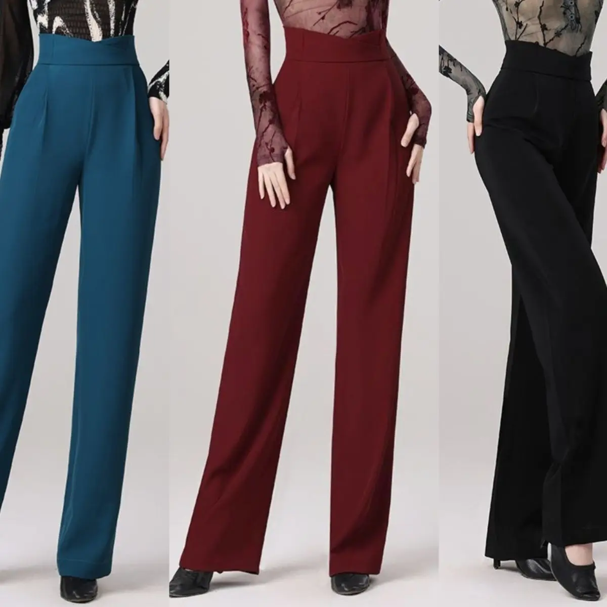 Summer Thin Straight Wide-leg Pants Women's High Waist Loose Vertical Casual Latin Dance Pants
Summer Thin Straight Wide-leg Pants Women's High Waist Loose Vertical Casual Latin Dance Pants