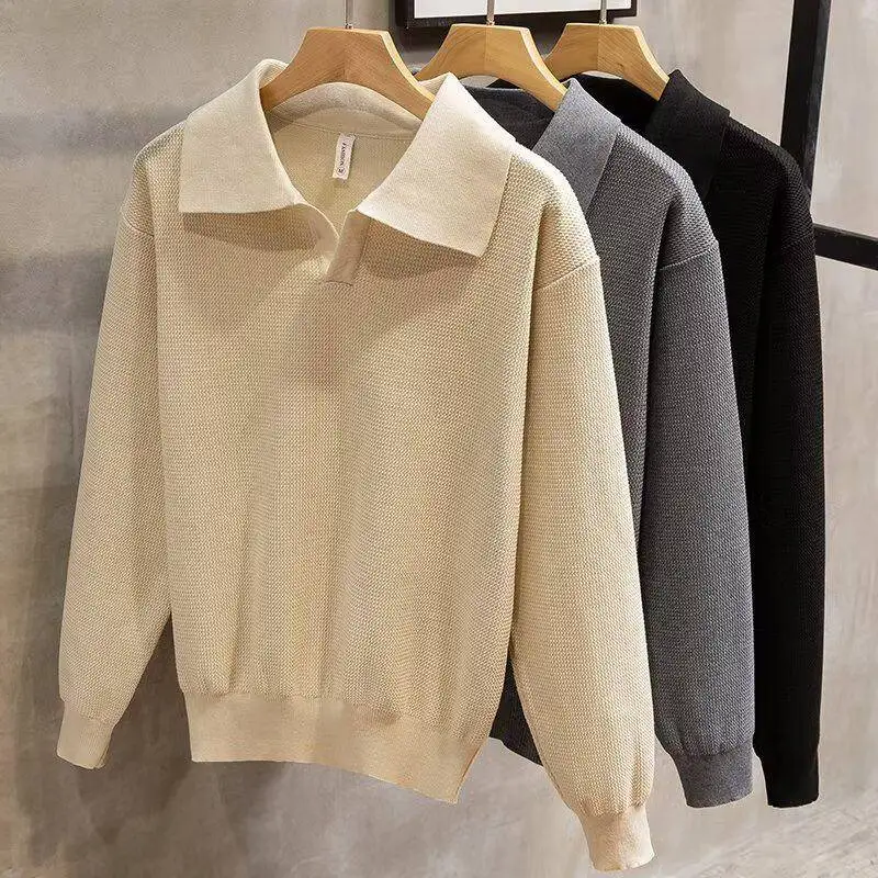 Trendy Long Sleeve Knitted Shirt Collared Winter Fashion Women's Loose Fit Youthful Style Color Casual Wear
Trendy Long Sleeve Knitted Shirt Collared Winter Fashion Women's Loose Fit Youthful Style Color Casual Wear